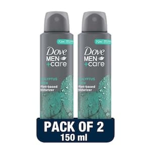 Dove Men+Care Antiperspirant Deodorant Spray, Eucalyptus & Birch, 150ml Pack of 2