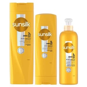 Sunsilk Soft and Smooth Shampoo 400ml + Conditioner 350ml + Leave On Cream 200ml