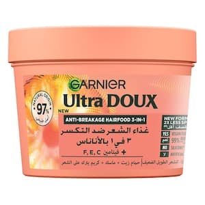 Garnier Ultra Doux Anti-Breakage Hair Food Pineapple Hair Mask Jar, 390ml