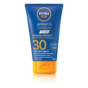 NIVEA SUN Protect &Moisture Sun Lotion SPF30, Water-Resistant Sunscreen, 50ml