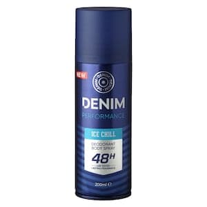 Denim Ice Chill Deodorant Body Spray, 200ml