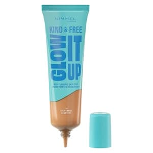 Rimmel London Kind & Free Glow it up Moisturising Skin Tint, 210 Golden Beige