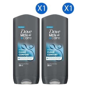 Dove Men+Care Hydrating Clean Comfort Cleanser, 250ml Pack of 2
