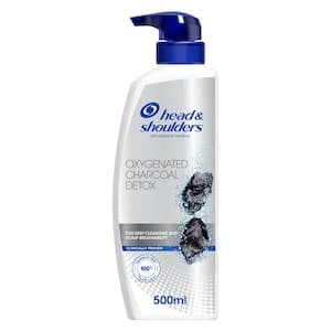 Head & Shoulders Oxygenated Charcoal Detox Anti-Dandruff Shampoo, 500ml