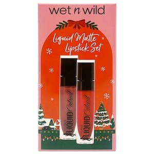Wet n Wild Megalast Catsuit Liquid Matte Lipstick Set Christmas Pack, Rebel Rose/Missy and Fierce, Pack of 2
