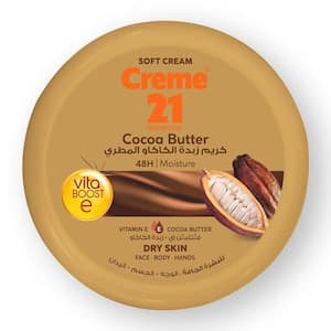 Crème 21 Face & Body Cream, Cocoa Butter Soft Cream, 150ml