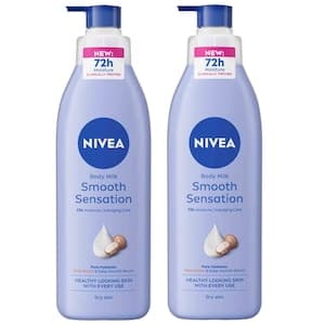 NIVEA Shea Smooth Body Milk, 400ml Pack of 2