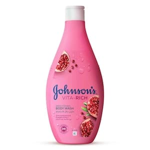 Johnson's Vita-Rich Brightening Body Wash Nourish and Brighten Your Skin, Pomegranate Flower Extract, 750ml
