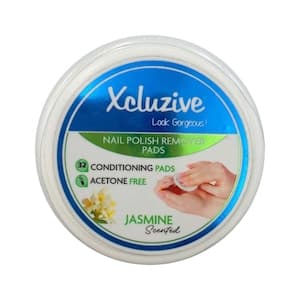 Xcluzive Scented Nail Polish Remover Pads, Jasmine, 32 Pads