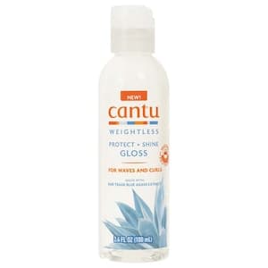 Cantu Weightless Protect Plus Shine Hair Gloss for Waves & Curls, 100ml