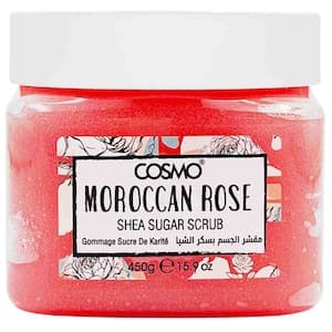 Cosmo Moroccan Rose Shea Sugar Scrub, 450g