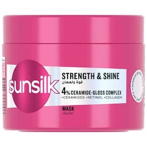 Sunsilk Strength And Shine Mask with 4% Ceramide-Gloss Complex, Ceramides, Retinol, 220ml