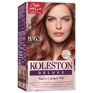 Wella Koleston Deluxe Zero Ammonia Permanent Hair Color, Light Rose Blonde 8/63