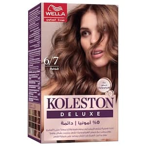 Wella Koleston Deluxe Zero Ammonia Permanent Hair Color, Chocolate Brown, 6/7