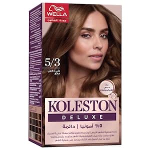 Wella Koleston Deluxe Zero Ammonia Permanent Hair Color, Light Golden Brown 5/3
