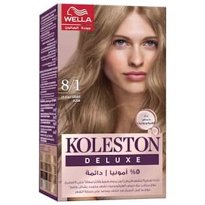 Wella Koleston Deluxe Permanent Hair Dye, Light Ash Blonde 8/1