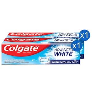 Colgate Advanced White Toothpaste 125ml, Pack of 2