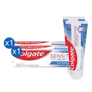 Colgate Sensitive Pro-Relief Whitening Toothpaste 75ml, Pack of 2