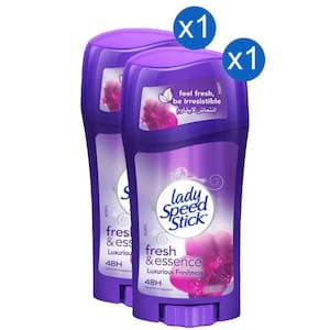 Lady Speed Stick Fresh and Essence Luxurious Freshness Deodorant Stick 65g, Pack of 2