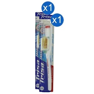 Trisa Fresh Hard Toothbrush with Travel Box, Pack of 2