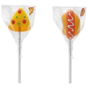Alien's Sour Gummy Pizza and Hotdog Pop Candy, 10g