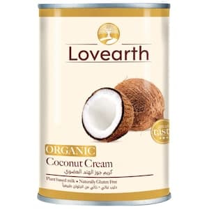 Lovearth Organic Coconut Cream, 400ml