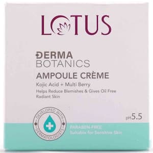 Lotus Derma Botanics Ampoule Creme Kojic Acid Plus Multi Berry, 50g