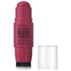 Rimmel London Multi-Tasker Blush 'N' Brush Stick, 200 Fuchsia Glam, 8g
