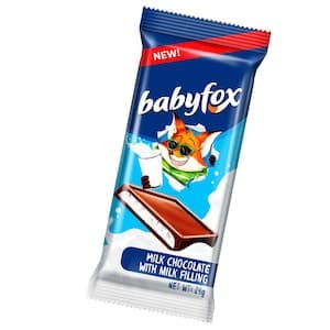 Babyfox Milk Chocolate With Milk Filling Chocolate Bar, 24g