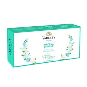 Yardley Jasmine Luxury Soap White 100g Pack of 3
