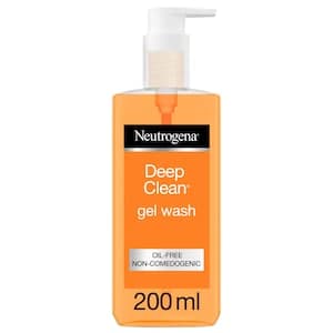 Neutrogena Face Wash Deep Clean Gel, suitable for all skin types, 200ml