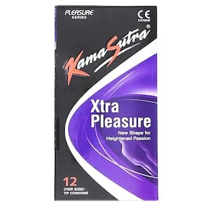Kama Sutra Xtra Pleasure Condoms Clear 12 PCS