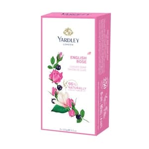 Yardley English Rose Luxury Soap Pink 100g Pack of 3