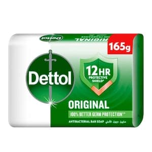 Dettol Original Bar Soap, Pine Scent, 165g
