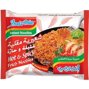 Indomie Mi Goreng Hot and Spicy Instant Noodles, 75g