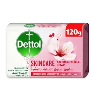 Dettol Skincare Bathing Soap, Rose & Sakura Blossom Scent, 120g