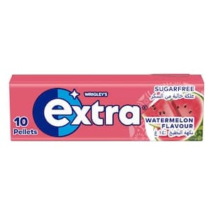 Wrigley's Extra Gum Watermelon, Sugar Free Chewing Gum 10 Pellets