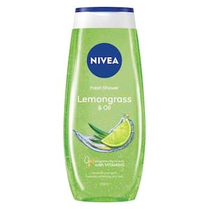 NIVEA Shower Gel Body Wash Lemongrass & Oil Caring Oil Pearls Lemongrass Scent 250ml