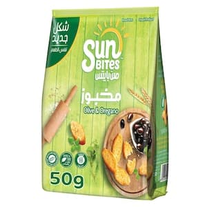 Sunbites Olive And Oregano Bread Bites 50g