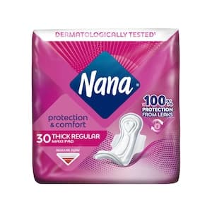 Nana Maxi Regular Thick Sanitary Pads with Wings 30 Pads