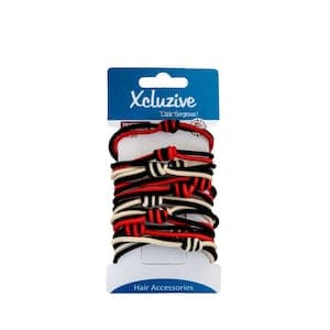 Xcluzive Twisted Pony Tailers Multicolour 12 PCS