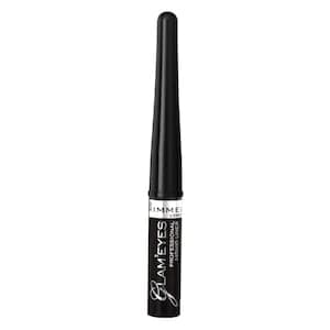 Rimmel London GlamEyes Professional Liquid Eyeliner Black Glamour 3.5ml