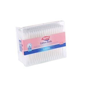Tippys Classic Rectangular Cotton 200 Ear Buds White