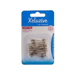 Xcluzive Safety Pins Silver 24 PCS