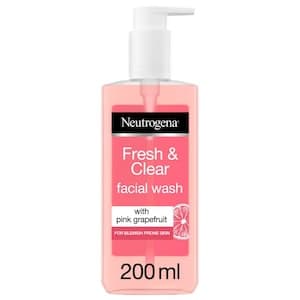 Neutrogena Fresh And Clear Facial Wash Pink Grapefruit And Vitamin C 200ml