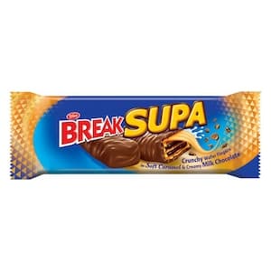 Tiffany Break Supa Crunchy Wafer Fingers in Soft Caramel and Milk Chocolate, 30g