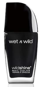Wet N Wild Wild Shine Nail Polish 485d Black Creme 12.3ml