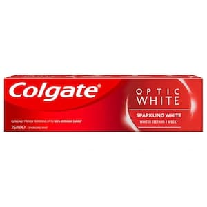 Colgate Optic White Sparkling Whitening Toothpaste, 75ml