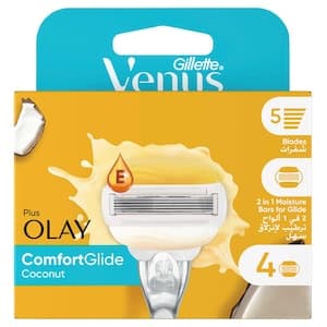 Venus ComfortGlide Coconut Plus Olay Woman's Razor Carts: 4 carts