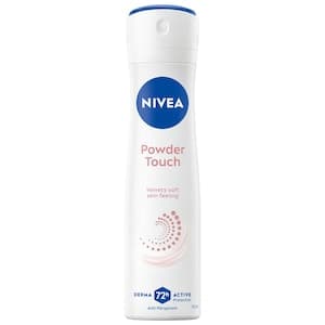 NIVEA Powder Touch, 72H Derma Active Protection, Antiperspirant for Women, Spray 150ml